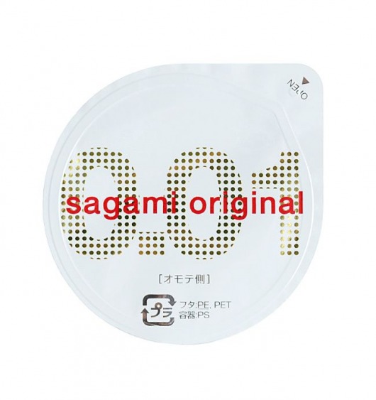 Супертонкий презерватив Sagami Original 0.01 - 1 шт. - Sagami - купить с доставкой в Новокузнецке