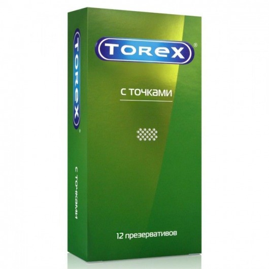 Текстурированные презервативы Torex  С точками  - 12 шт. - Torex - купить с доставкой в Новокузнецке