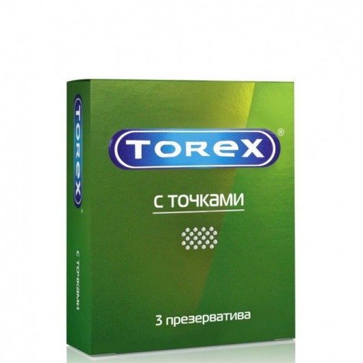 Текстурированные презервативы Torex  С точками  - 3 шт. - Torex - купить с доставкой в Новокузнецке