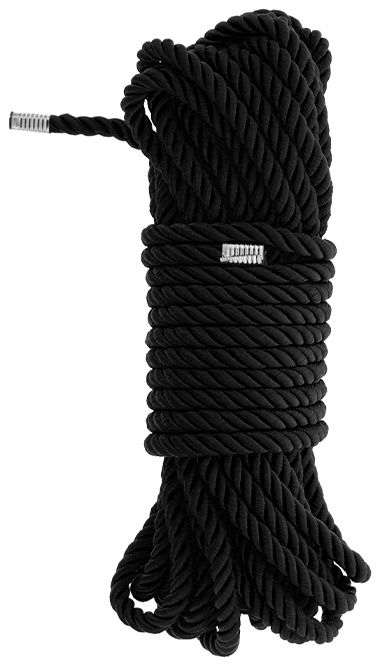 Черная веревка для бондажа BONDAGE ROPE - 10 м. - Dream Toys - купить с доставкой в Новокузнецке