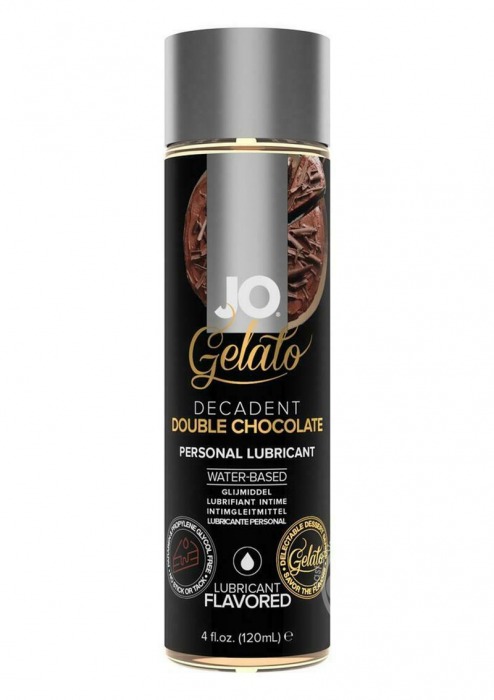 Лубрикант с ароматом шоколада JO GELATO DECADENT DOUBLE CHOCOLATE - 120 мл. - System JO - купить с доставкой в Новокузнецке Лубрикант с ароматом шоколада JO GELATO DECADENT DOUBLE CHOCOLATE - 120 мл. - System JO - купить с доставкой в Новокузнецке