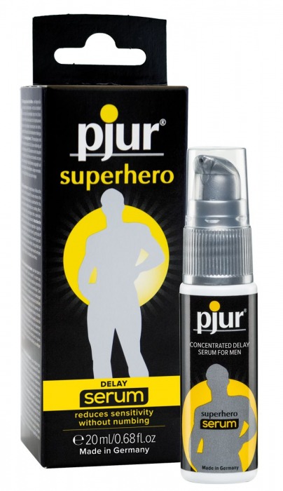 Сыворотка-пролонгатор pjur SUPERHERO Delay Serum - 20 мл. - Pjur - купить с доставкой в Новокузнецке