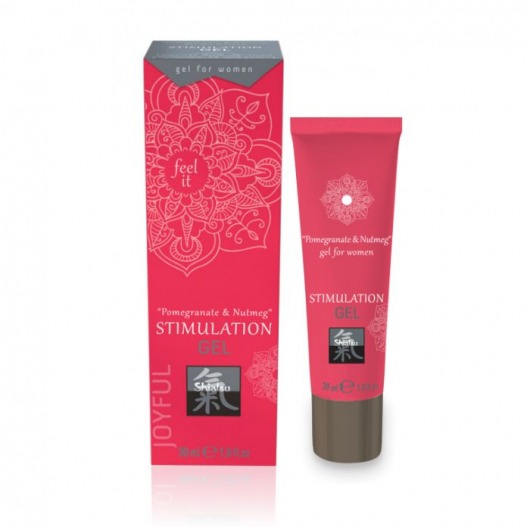 Возбуждающий интимный гель для двоих STIMULATION GEL Pomegranate   Nutmeg - 30 мл. - Shiatsu - купить с доставкой в Новокузнецке