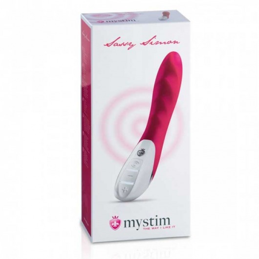 Ярко-розовый вибратор Mystim Sassy Simon - 27 см. - MyStim