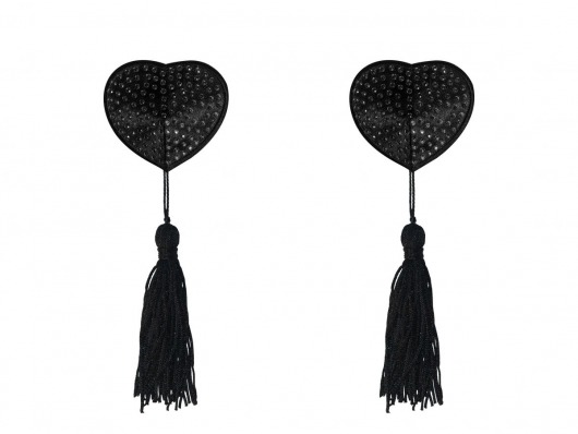 Черные пэстисы-сердечки Evans с кисточками - Lola Lingerie купить с доставкой