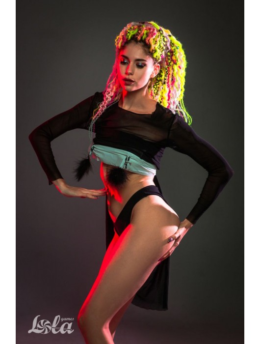 Зажимы на соски с черным пухом Euphoric - Lola Games - купить с доставкой в Новокузнецке