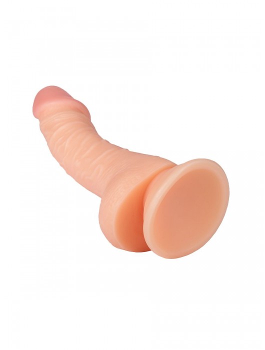 Телесный фаллоимитатор на присоске Soulful - 19 см. - Lola Games