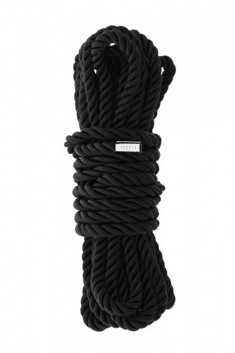 Черная веревка для шибари DELUXE BONDAGE ROPE - 5 м. - Dream Toys - купить с доставкой в Новокузнецке