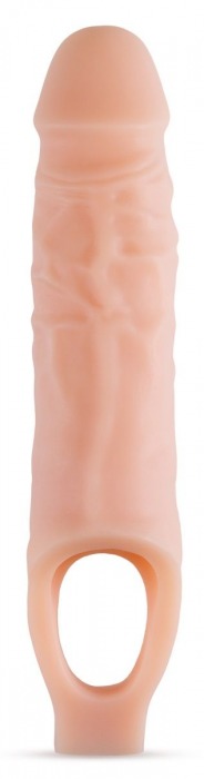 Телесный реалистичный фаллоудлинитель 9 Inch Silicone Cock Sheath Penis Extender - 22,86 см. - Blush Novelties - в Новокузнецке купить с доставкой