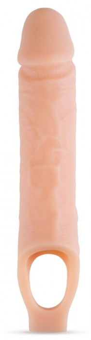 Телесный реалистичный фаллоудлинитель 10 Inch Silicone Cock Sheath Penis Extender - 25,4 см. - Blush Novelties - в Новокузнецке купить с доставкой