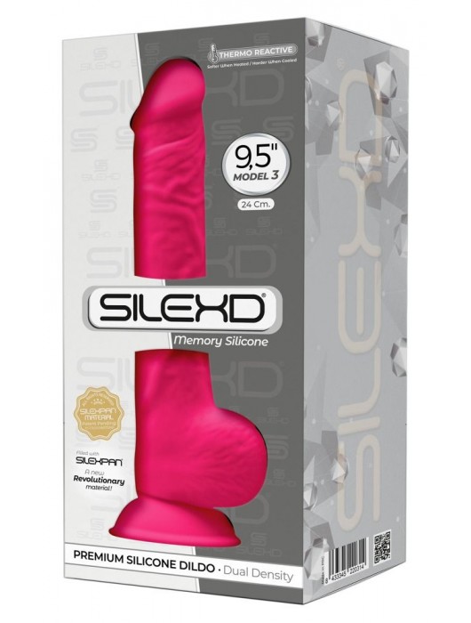 Розовый фаллоимитатор-реалистик Premium Dildo 9,5  Model 3 Premium - 24 см. - Adrien Lastic