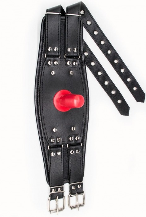 Черный пояс на бедро  Люкс  с телесной насадкой - LOVETOY (А-Полимер) - купить с доставкой в Новокузнецке