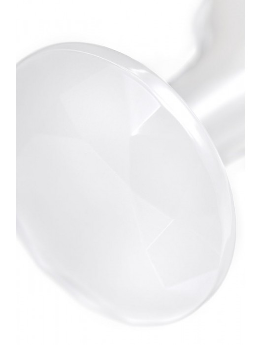 Белая акриловая анальная втулка - 8 см. - Toyfa Basic