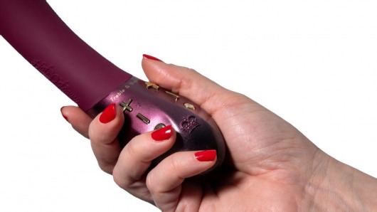 Фиолетовый вибратор Kurve с двумя моторами - 19,4 см. - Hot Octopuss