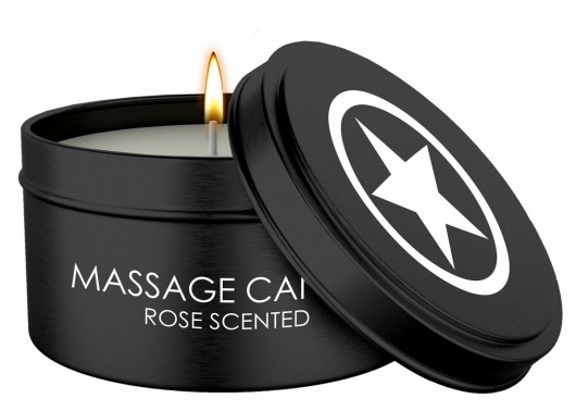 Массажная свеча с ароматом розы Massage Candle - Shots Media BV - купить с доставкой в Новокузнецке