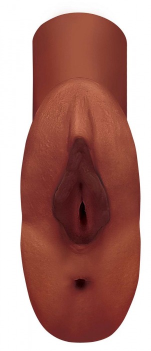 Коричневый мастурбатор Perfect Pussy Double Stroker - Pipedream - в Новокузнецке купить с доставкой