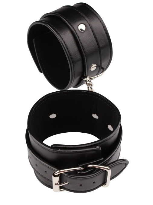 Черные оковы Classic Ankle Cuffs - Chisa - купить с доставкой в Новокузнецке