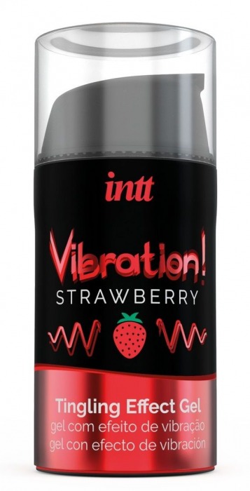 Жидкий интимный гель с эффектом вибрации Vibration! Strawberry - 15 мл. - INTT - купить с доставкой в Новокузнецке