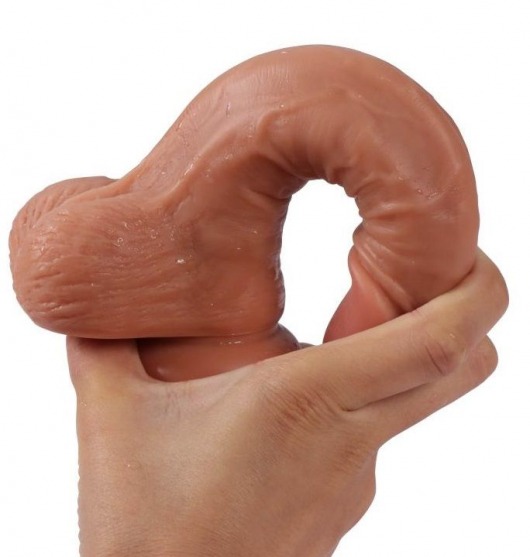 Телесный реалистичный фаллоимитатор REAL с трусиками для страпона - 19,5 см. - Real - купить с доставкой в Новокузнецке