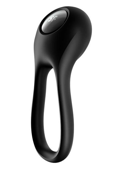 Черное эрекционное виброкольцо Majestic Duo - Satisfyer - в Новокузнецке купить с доставкой
