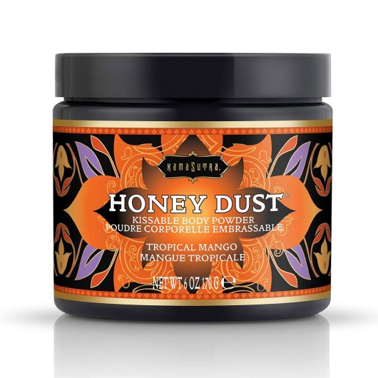 Пудра для тела Honey Dust Body Powder с ароматом манго - 170 гр. - Kama Sutra - купить с доставкой в Новокузнецке