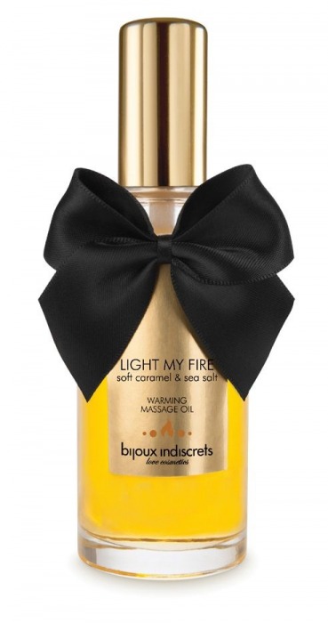Массажное масло Light My Fire с ароматом карамели - 100 мл. - Bijoux Indiscrets - купить с доставкой в Новокузнецке