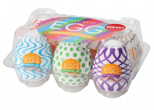 Набор из 6 мастурбаторов Tenga EGG IV с различным рельефом - Tenga - в Новокузнецке купить с доставкой