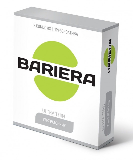 Ультратонкие презервативы Bariera Ultra Thin - 3 шт. - Bariera - купить с доставкой в Новокузнецке