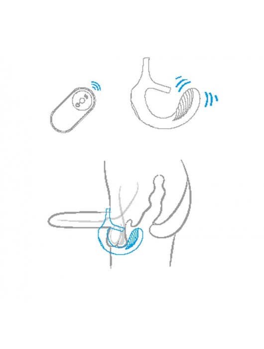 Черный анальный стимулятор с эрекционными кольцами Remote Couple Teaser - Dream Toys - в Новокузнецке купить с доставкой