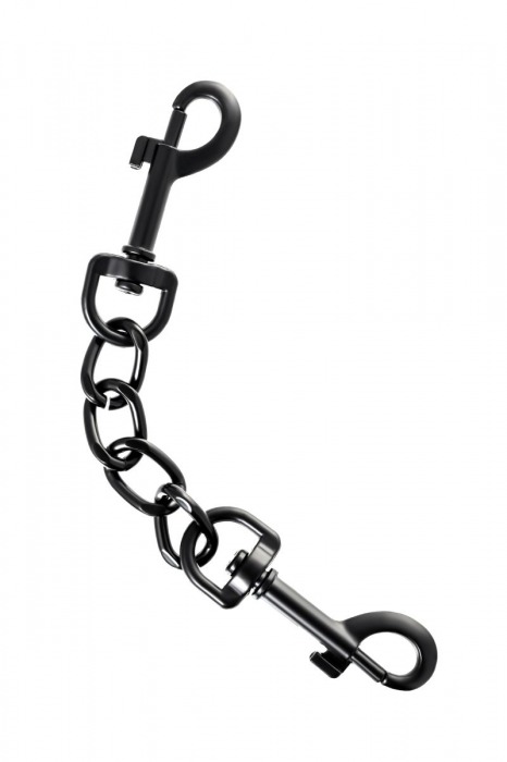 Узкие черные наручники на сцепке - ToyFa - купить с доставкой в Новокузнецке Узкие черные наручники на сцепке - ToyFa - купить с доставкой в Новокузнецке