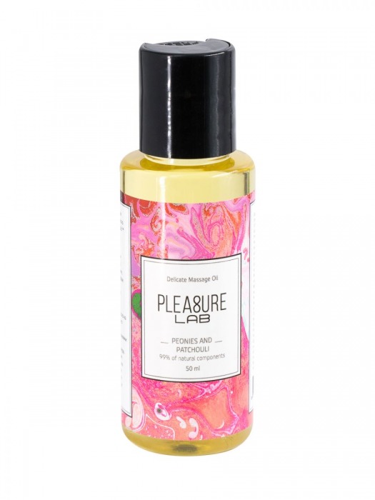 Массажное масло Pleasure Lab Delicate с ароматом пиона и пачули - 50 мл. - Pleasure Lab - купить с доставкой в Новокузнецке