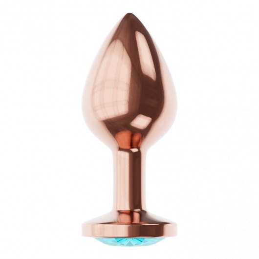 Пробка цвета розового золота с малиновым кристаллом Diamond Topaz Shine L - 8,3 см. - Lola Games - купить с доставкой в Новокузнецке