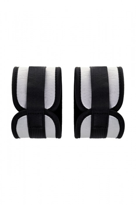 Серебристо-черные наручники Anonymo - ToyFa - купить с доставкой в Новокузнецке