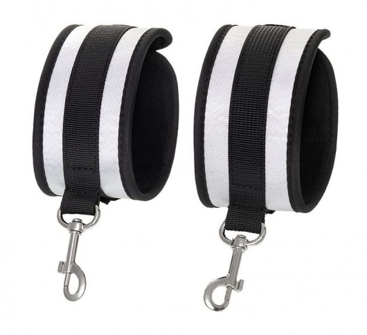 Серебристо-черные оковы Anonymo - ToyFa - купить с доставкой в Новокузнецке Серебристо-черные оковы Anonymo - ToyFa - купить с доставкой в Новокузнецке