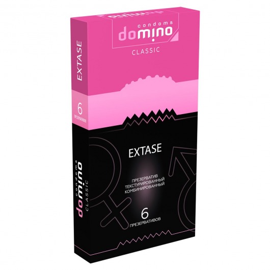 Презервативы с точками и рёбрышками DOMINO Classic Extase - 6 шт. - Domino - купить с доставкой в Новокузнецке