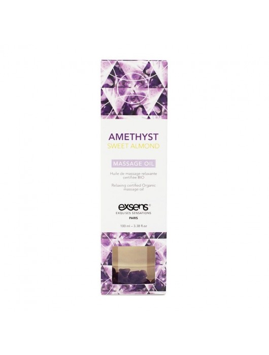 Органическое массажное масло AMETHYST SWEET ALMOND - 100 мл. - Exsens - купить с доставкой в Новокузнецке
