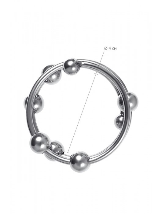 Большое металлическое кольцо под головку пениса - ToyFa - купить с доставкой в Новокузнецке