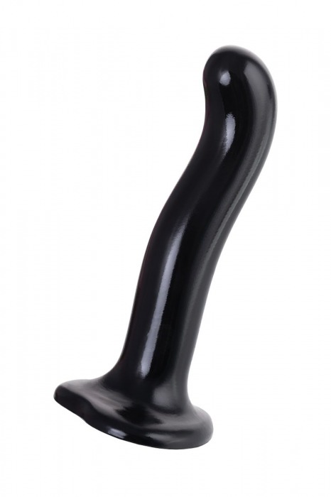 Черный стимулятор для пар P G-Spot Dildo Size L - 19 см. - Strap-on-me - в Новокузнецке купить с доставкой