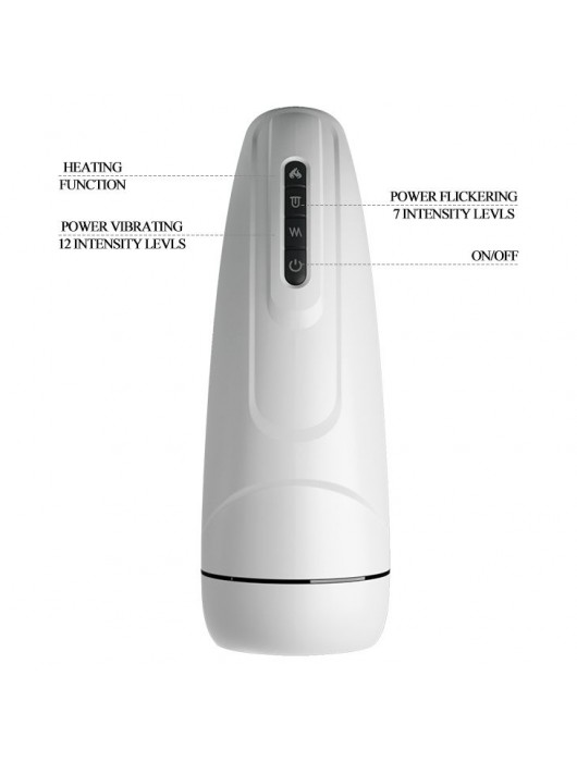 Вибромастурбатор Marissa с функцией нагрева и подвижным язычком - Baile - в Новокузнецке купить с доставкой