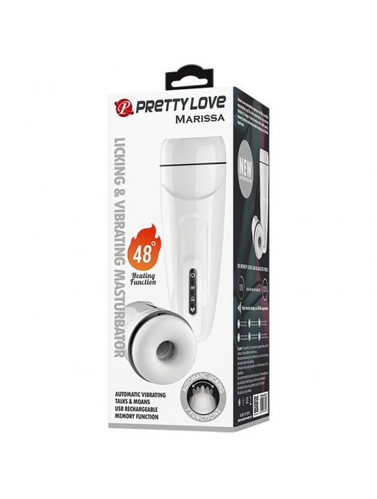Вибромастурбатор Marissa с функцией нагрева и подвижным язычком - Baile - в Новокузнецке купить с доставкой