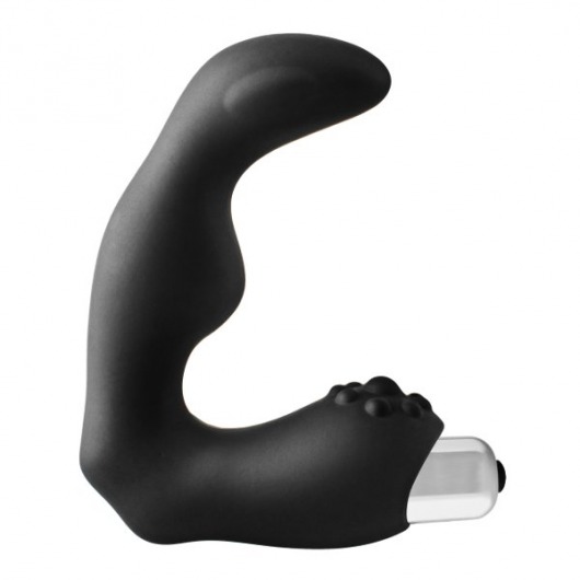 Черный вибромассажер простаты FantASStic Vibrating Prostate Massager - 11,3 см. - Dream Toys - в Новокузнецке купить с доставкой