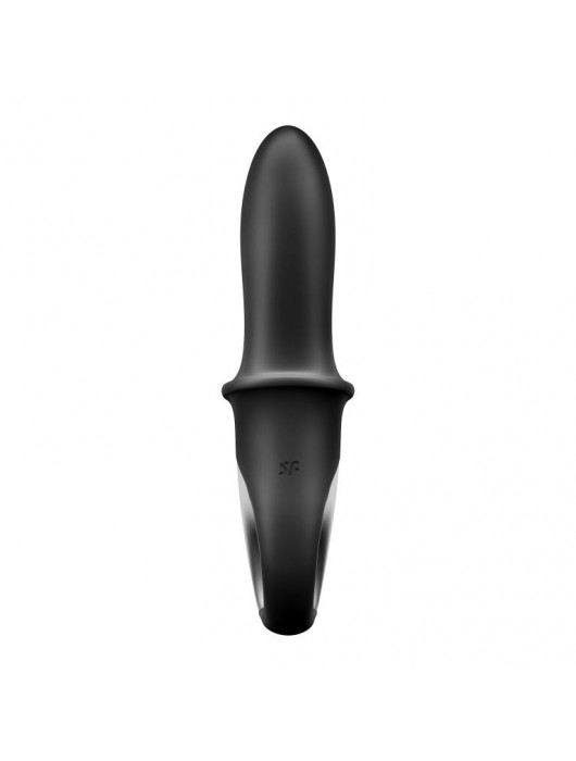 Черный анальный вибратор Hot Passion с функцией нагрева - Satisfyer - в Новокузнецке купить с доставкой