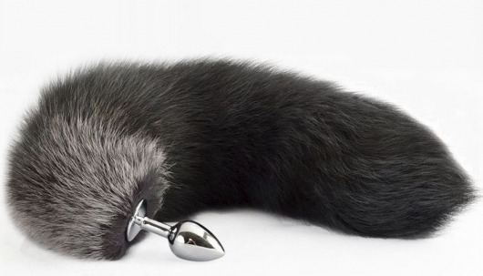 Серебристая анальная пробка с хвостом - Sitabella в Новокузнецке Серебристая анальная пробка с хвостом - Sitabella