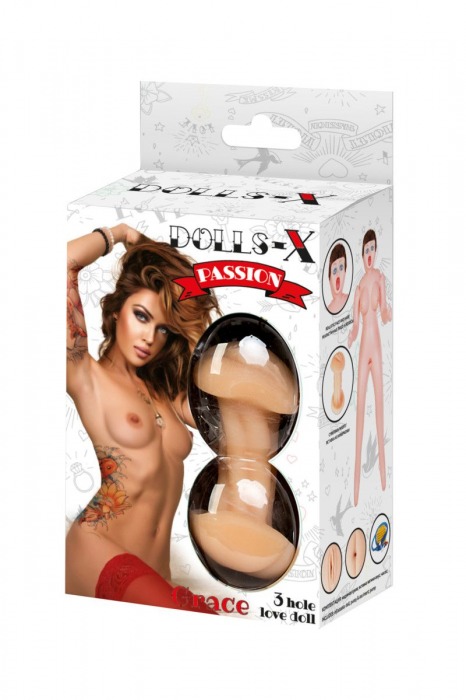 Надувная секс-кукла с тремя любовными отверстиями - ToyFa - в Новокузнецке купить с доставкой
