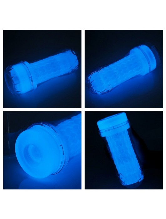 Светящийся в темноте мастурбатор Lumino Play Masturbator Ribbed - Lovetoy - в Новокузнецке купить с доставкой