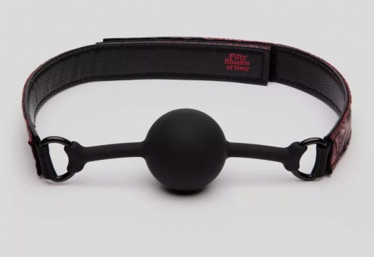 Кляп-шар на двусторонних ремешках Reversible Silicone Ball Gag - Fifty Shades of Grey - купить с доставкой в Новокузнецке