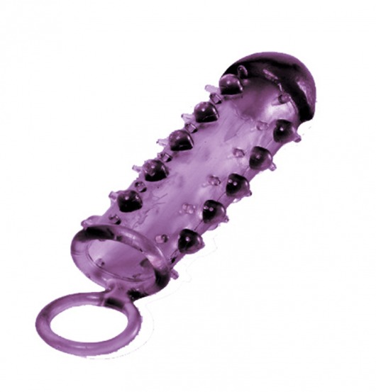 Закрытая фиолетовая насадка с пупырышками SAMURAI PENIS SLEEVE PURPLE - 14,5 см. - NMC - в Новокузнецке купить с доставкой