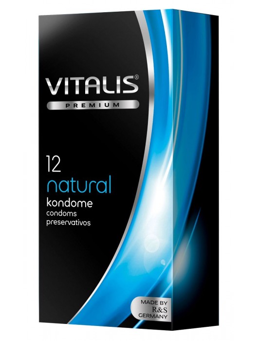 Классические презервативы VITALIS PREMIUM natural - 12 шт. - Vitalis - купить с доставкой в Новокузнецке