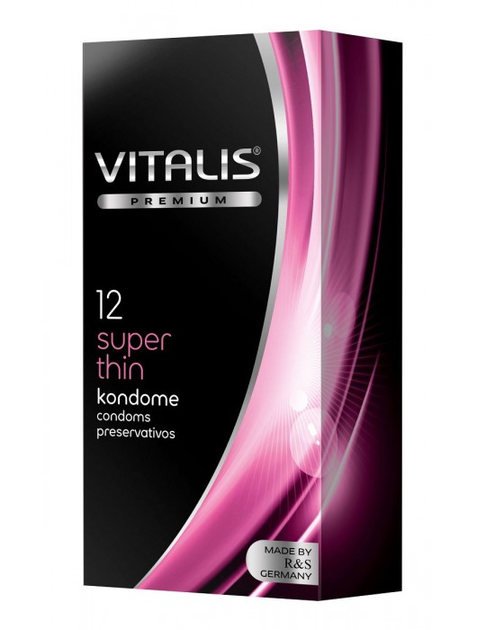 Ультратонкие презервативы VITALIS PREMIUM super thin - 12 шт. - Vitalis - купить с доставкой в Новокузнецке