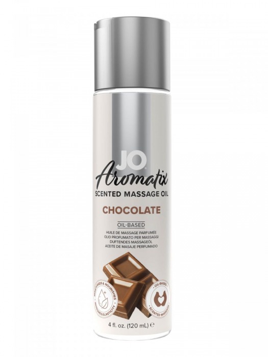 Массажное масло JO Aromatix Massage Oil Chocolate с ароматом шоколада - 120 мл. - System JO - купить с доставкой в Новокузнецке